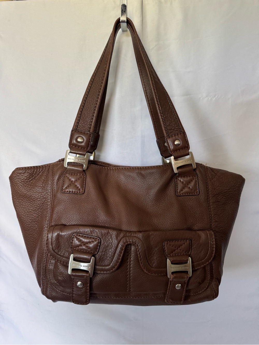 Michael Kors EUC pebbled leather convertible tote